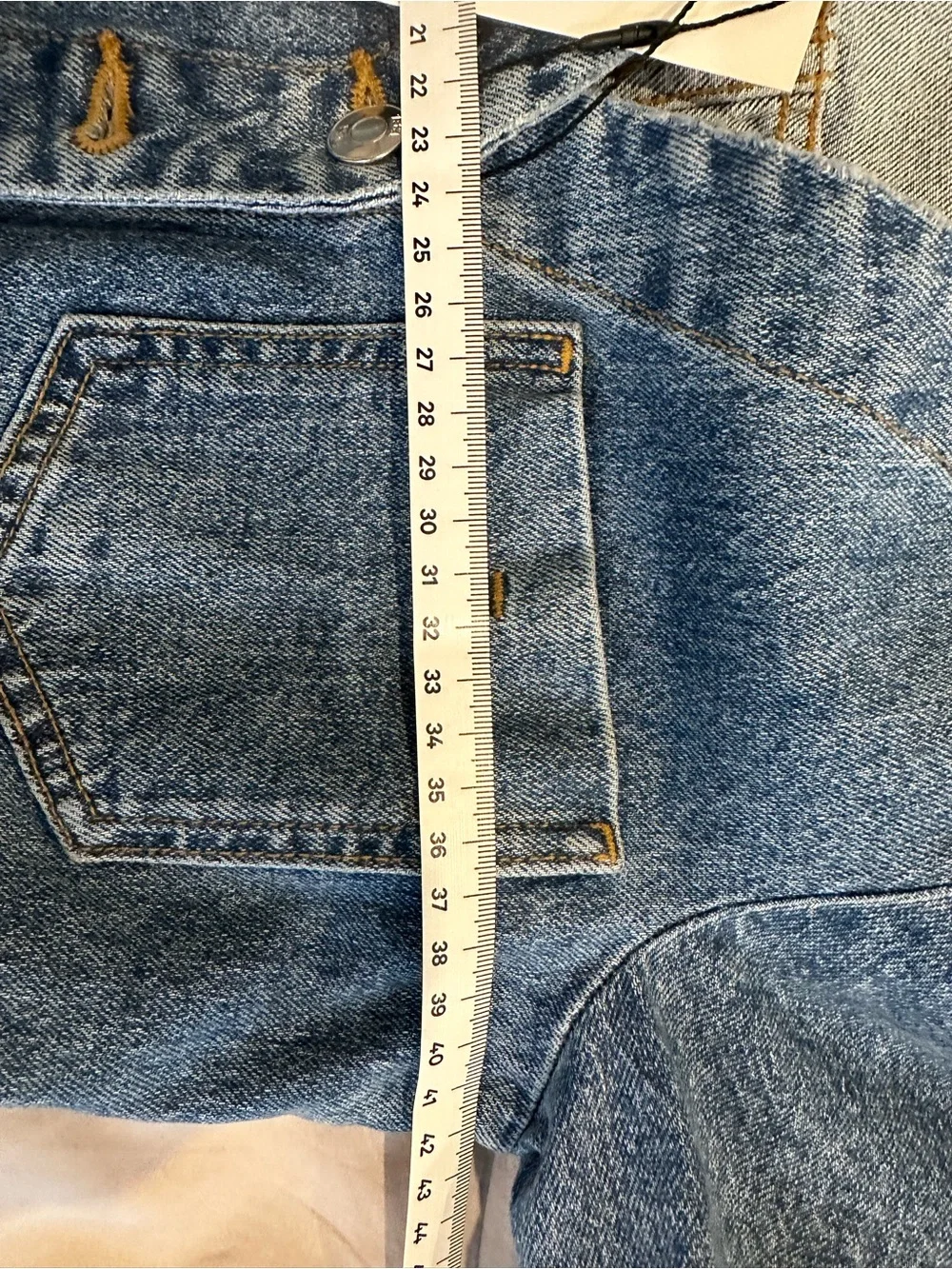 Zara Blue Denim Button-Front Mini Dress - Picture 7 of 10